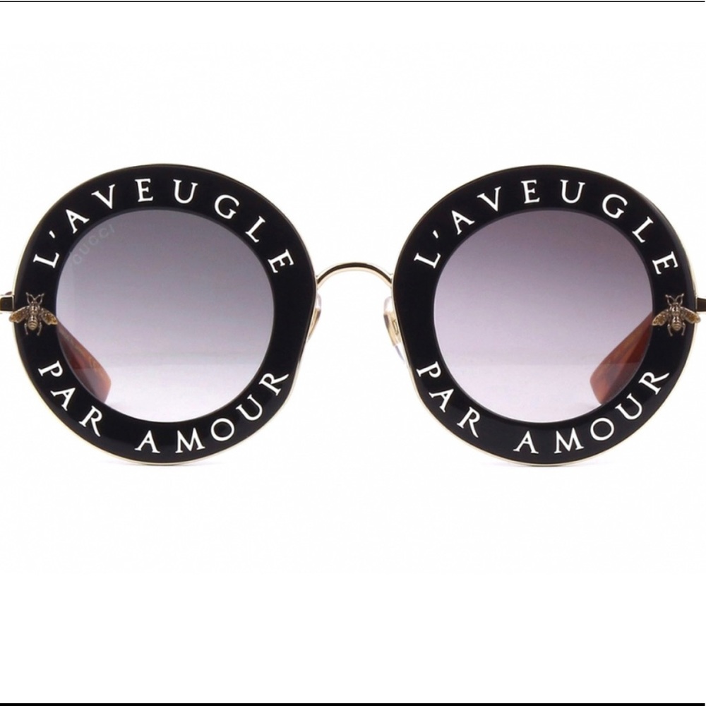 Gucci Sunglasses L’A VEUGLE PAR AMOUR Black